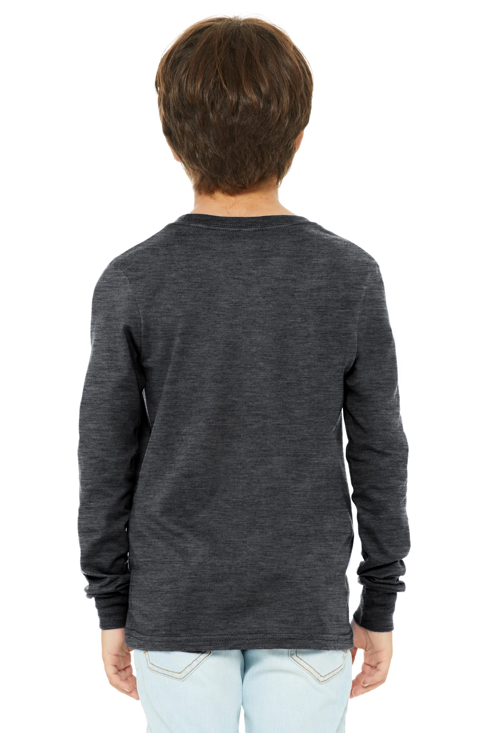 Daxton Youth Long Sleeve Tennessee Basic T-Shirt - Soft Cotton Tee for Boys & Girls - School, Sports & Casual Wear