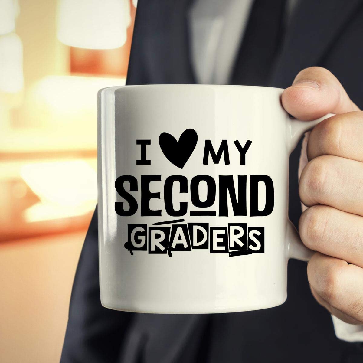 2nd Grade Teacher 11oz Ceramic Coffee Mug - Cute Gift for Elementary School Teachers, College Professors - Perfect for Classroom Use, Teacher Appreciation Gifts & Back to School
