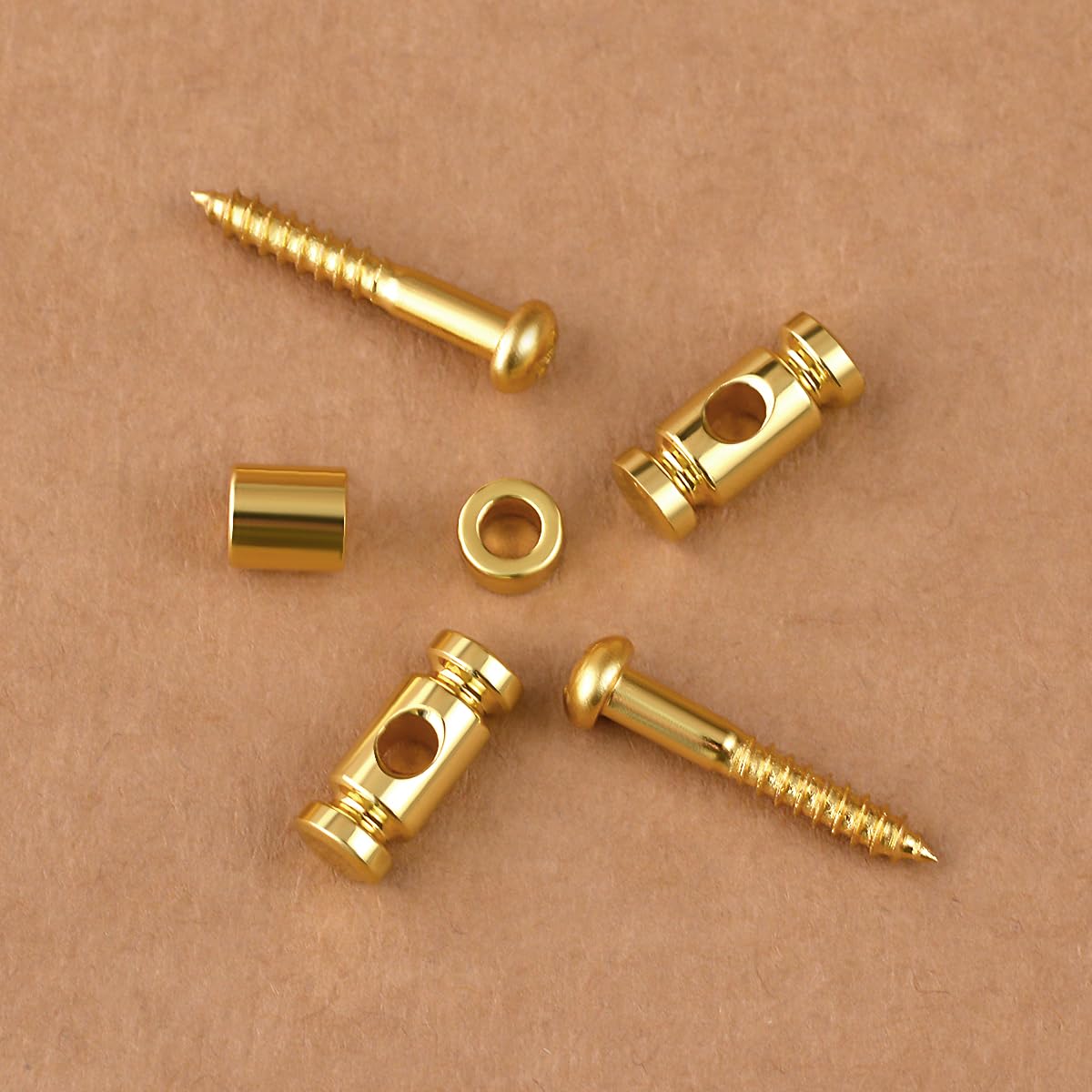 Guyker Guitar Roller String Retainers (Set of 2) - Premium String Guide & Replacement String Trees for Electric Guitars - SR1 Gold - Perfect for Smooth String Bending & Stable Tuning