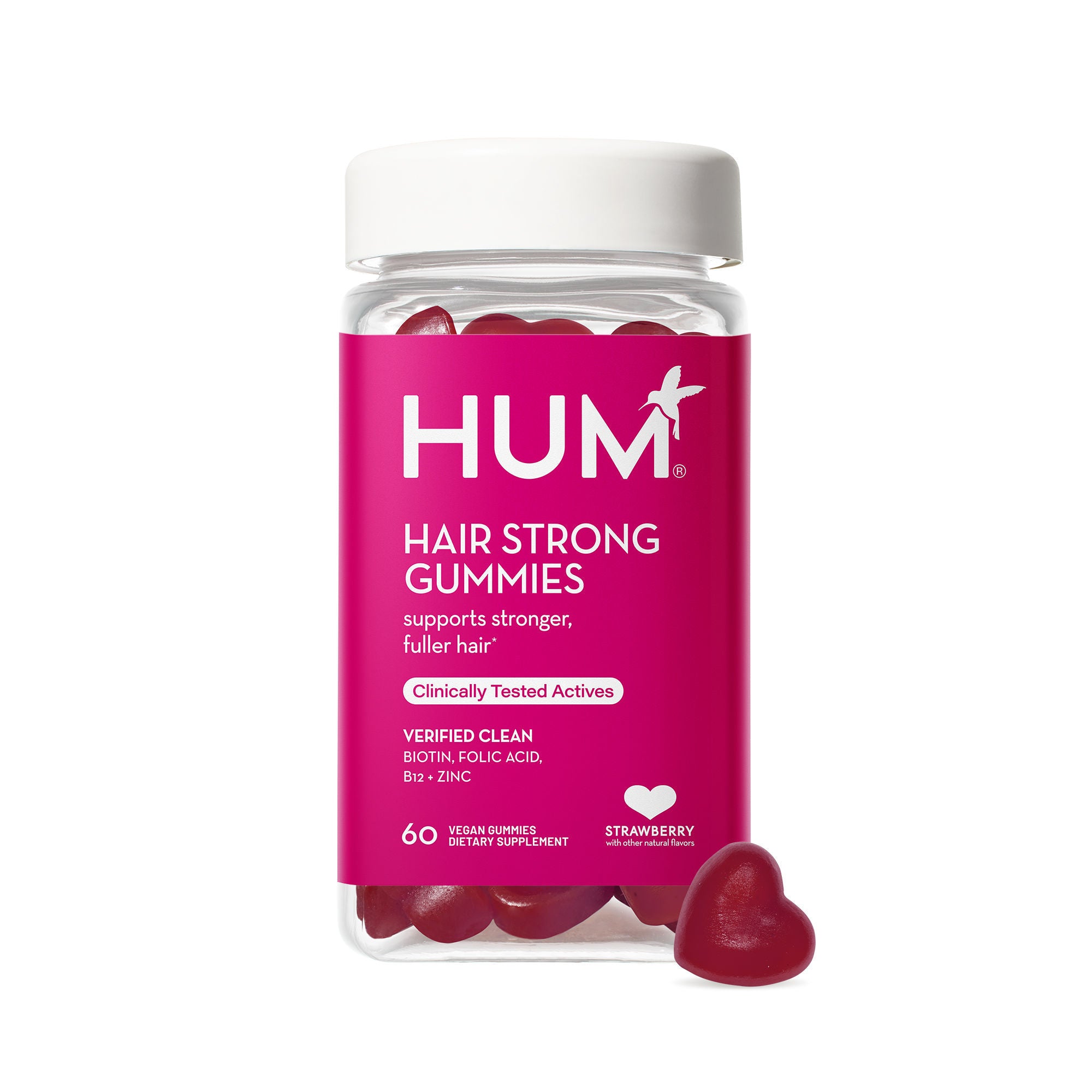 Hair Strong Gummies for Hair Growth - Biotin & Collagen Supplement for Thicker, Healthier Hair - Perfect for Men & Women - Use Daily for Best Results