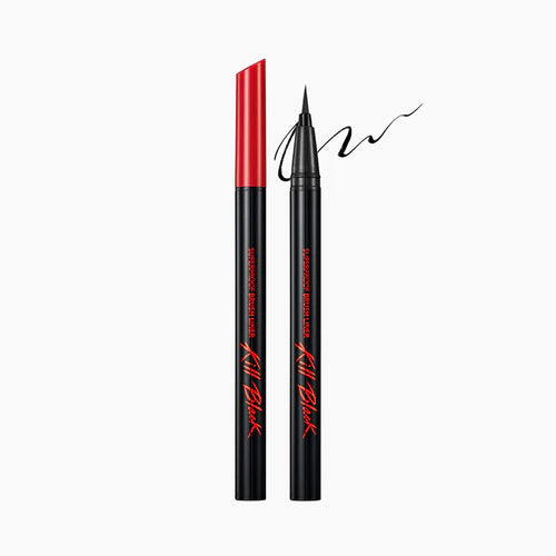 CLIO Superproof Brush Liner 0.55ml - Waterproof Eyeliner Pen for Long-Lasting Makeup - Perfect for Daily Use, Party & Special Occasions
