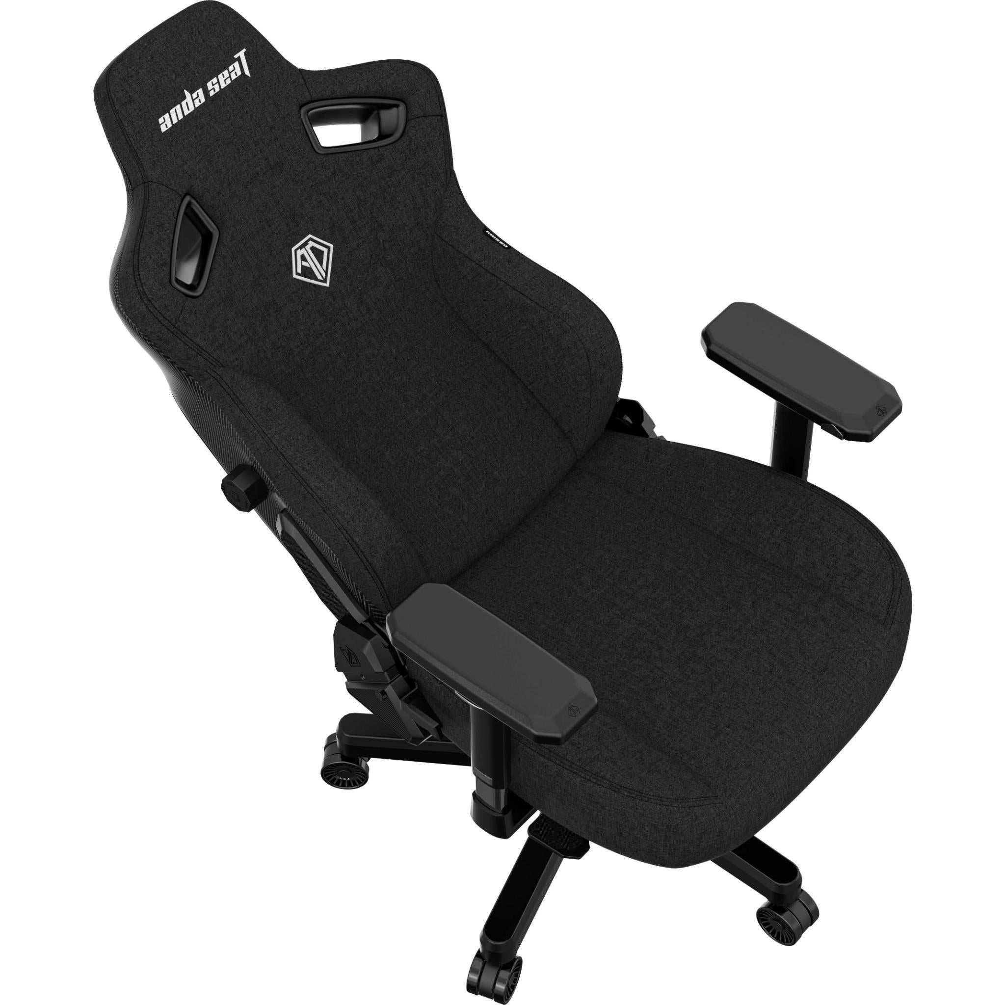 Anda Seat Kaiser 3 Series Premium Ergonomic Gaming Chair - Black Fabric (Large Size) for PC, Console & Office Use - Comfortable Racing Style Chair with Lumbar Support