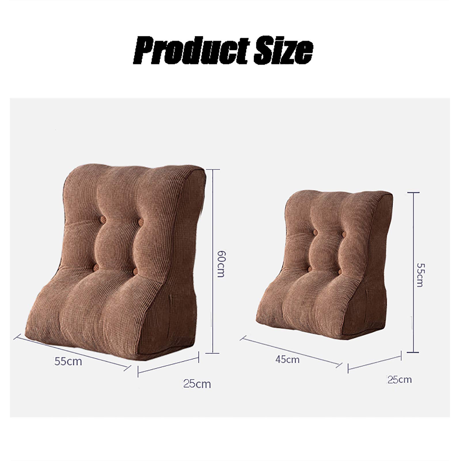 SYTH Back Cushion Reading Pillow with Lumbar Support - Comfortable Backrest for Sitting Up in Bed, Couch, or Office - Perfect for Reading, Relaxing, and Working from Home