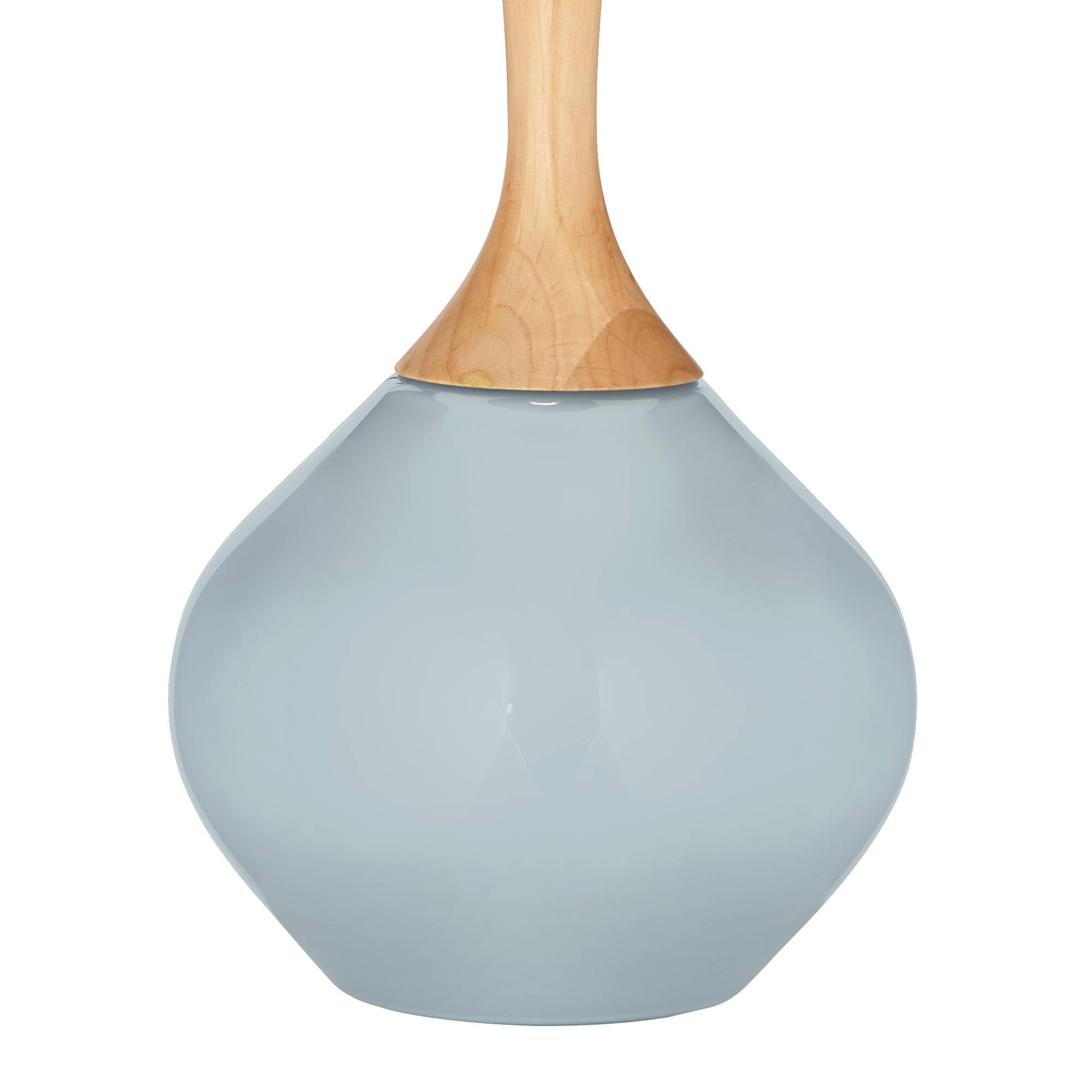 Color + Plus Take Five Natural Linen Drum Shade Wexler Table Lamp - Modern Home Office & Bedroom Lighting Decor