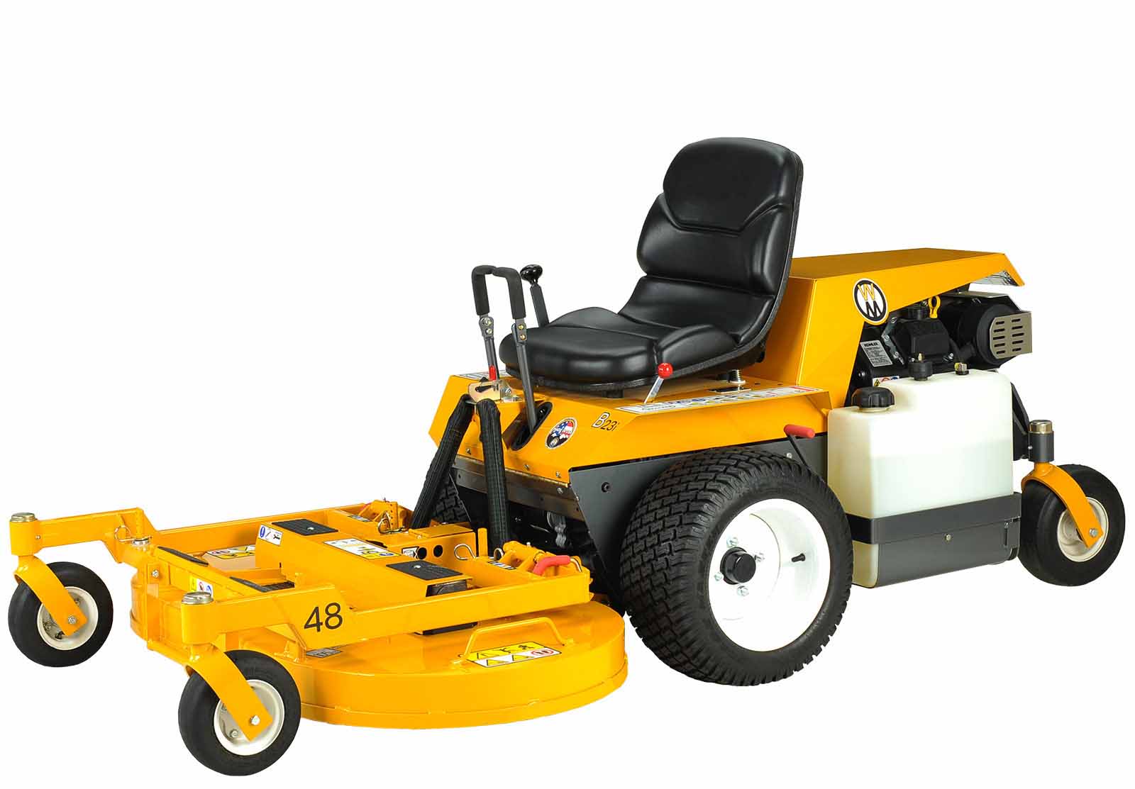 Walker Mowers MB23i 23HP EFI Gas Lawn Mower with Side Discharge (Non-Collection) - Ideal for Large Yards, Commercial Landscaping, and Professional Lawn Care Services