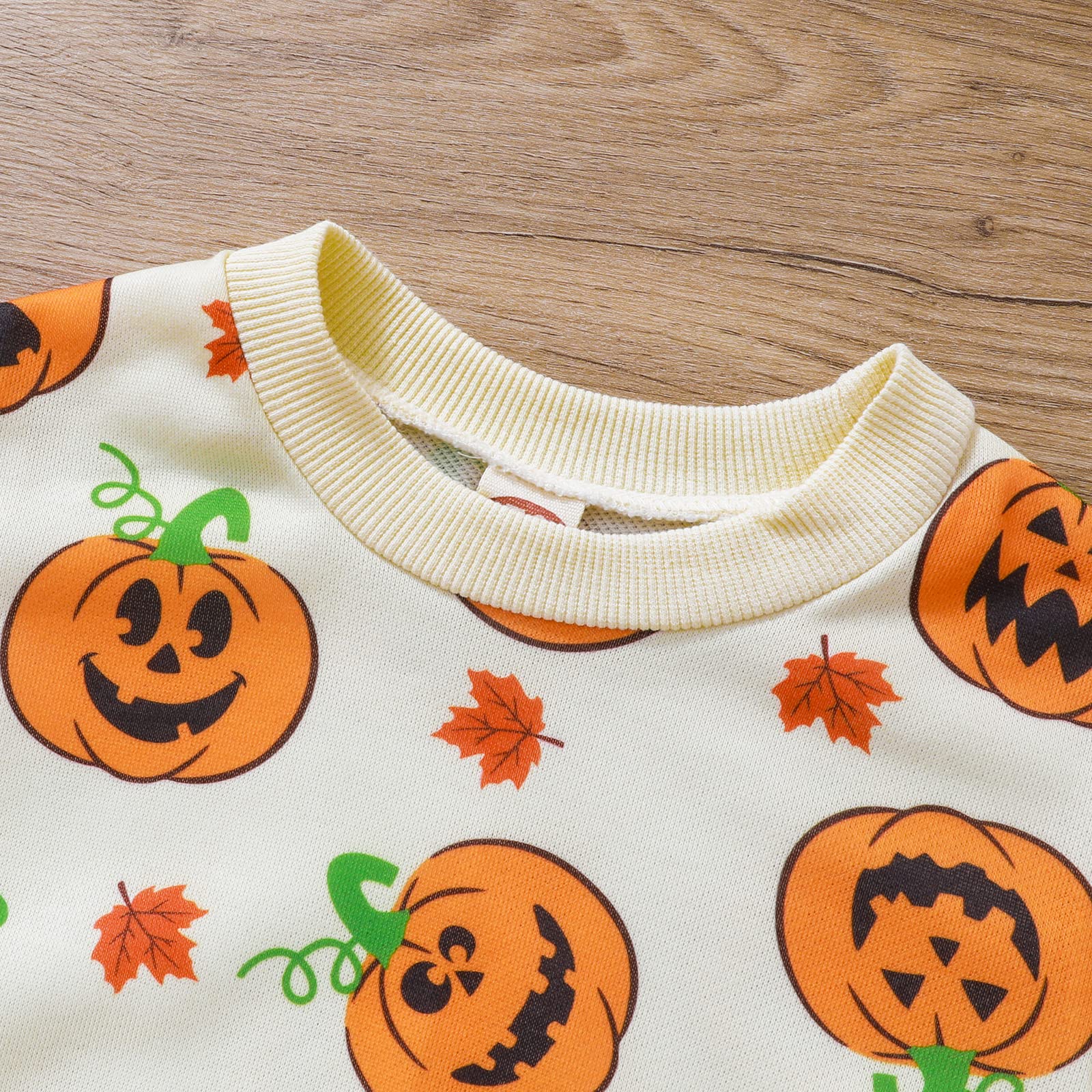 Unisex Baby Bodysuit - Evil Teeth Print Long Sleeve Halloween Outfit for Boys & Girls | Newborn Infant Costume Set for Halloween Parties & Dress-Up Play