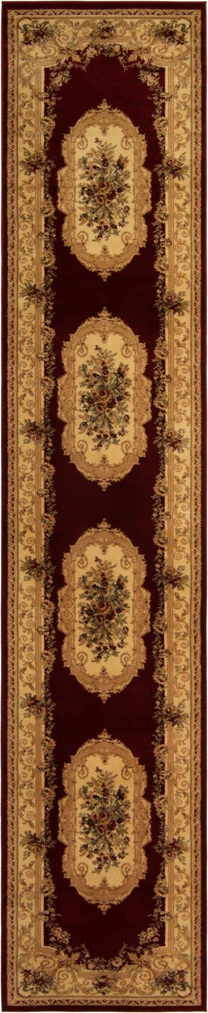 Chateau Collection Red Medium Runner Rug 3' x 16'5