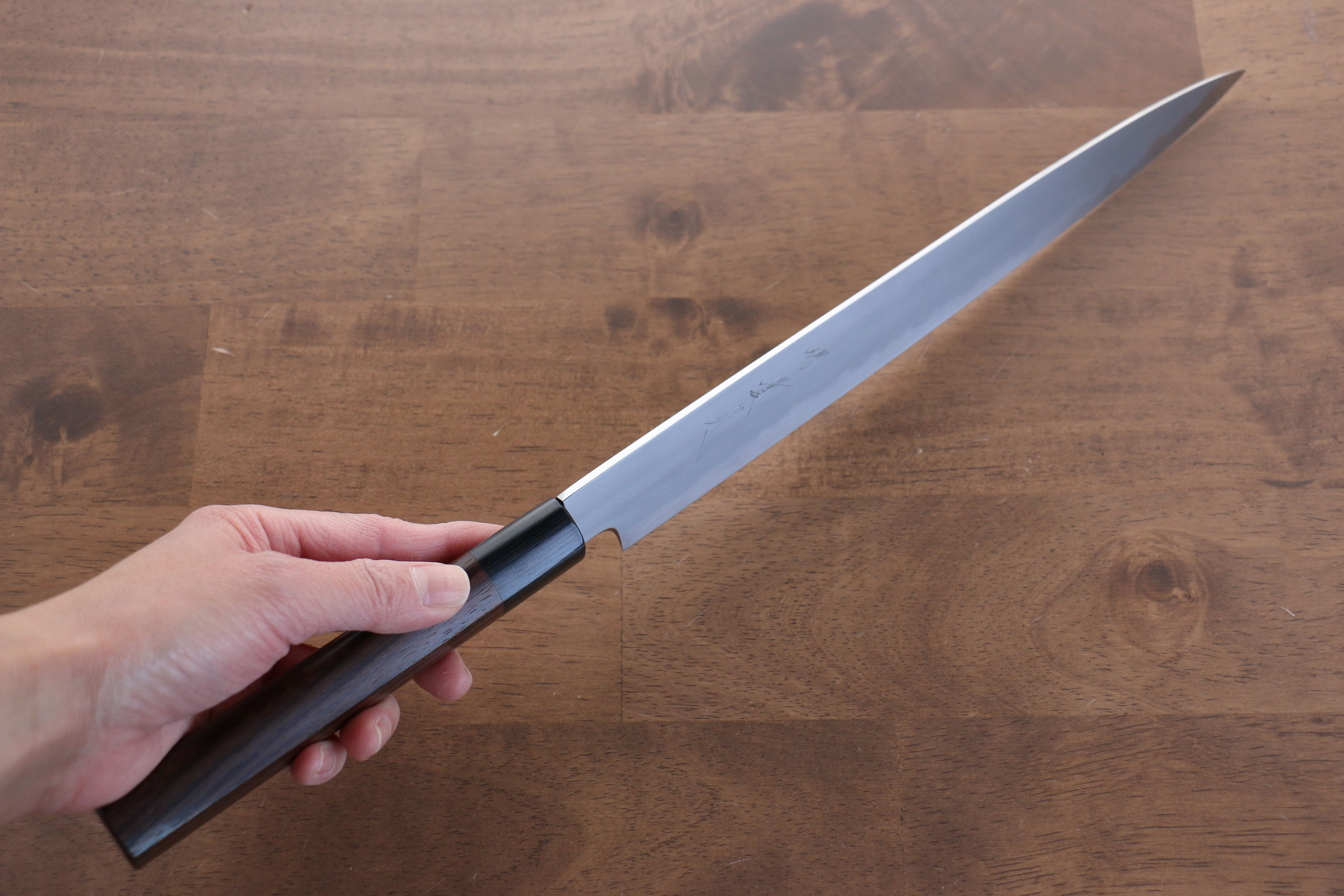 Premium Jikko White Steel No.2 Sujihiki 270mm - Japanese Chef Knife with Exquisite Shitan Handle for Slicing Meat, Sushi & Precision Cutting - Perfect for Professional Chefs & Home Cooking Enthusiasts