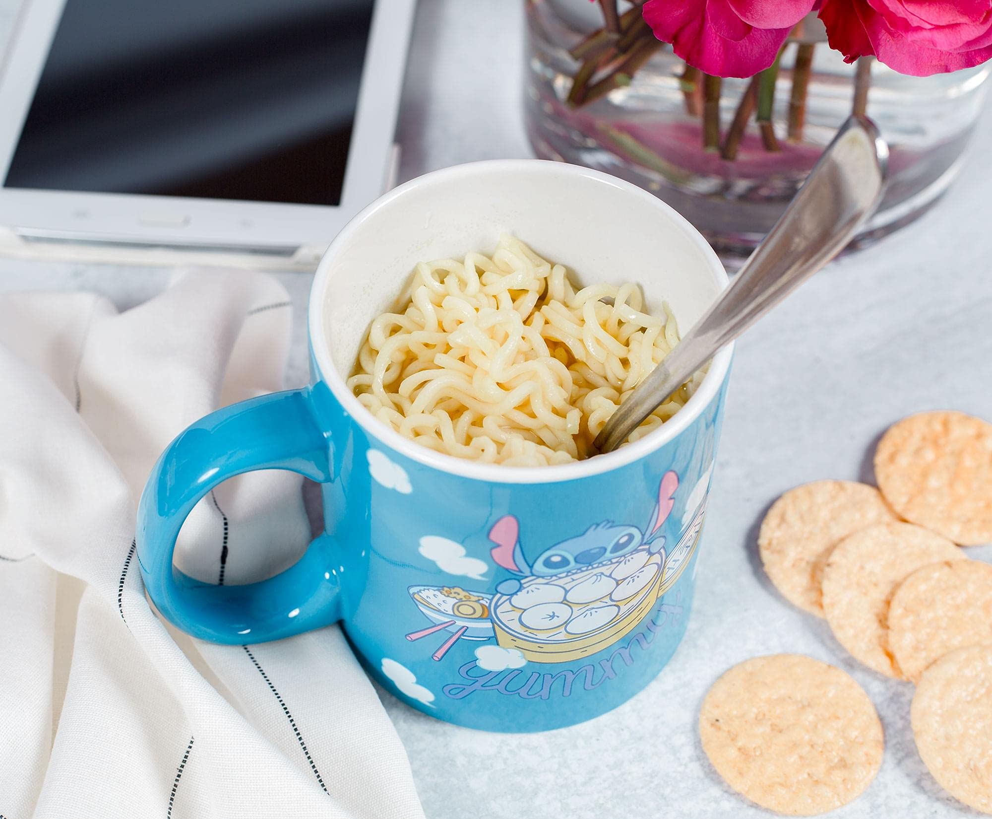 Disney Lilo & Stitch 20oz Yummy Ceramic Coffee Mug - Official Oversized Novelty Drinkware for Home, Kitchen & Bar | Perfect for Hot Cocoa, Tea & Coffee Lovers | Cute Disney Gift Idea
