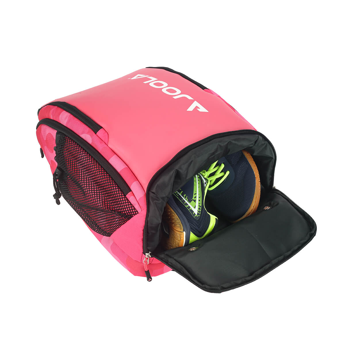 JOOLA Vision II Deluxe Table Tennis Backpack for Paddles & Balls - Pink | Premium Ping Pong Equipment Storage | Perfect for Tournaments & Practice Sessions