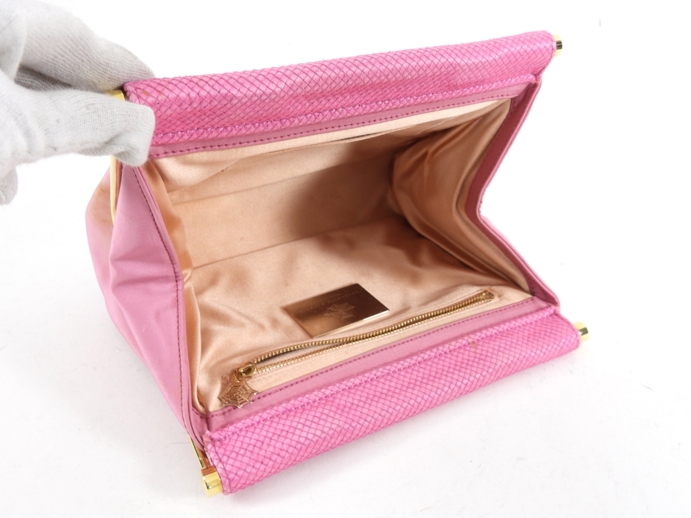 Charlotte Olympia Pink Novelty Clutch - Round Up Maggie Bag for Women | Elegant Evening Clutch for Parties, Weddings & Special Occasions