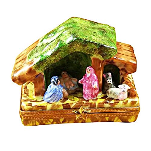 Nativity Limoges Box - Hand-Painted Christmas Collectible for Holiday Decor & Gift Giving