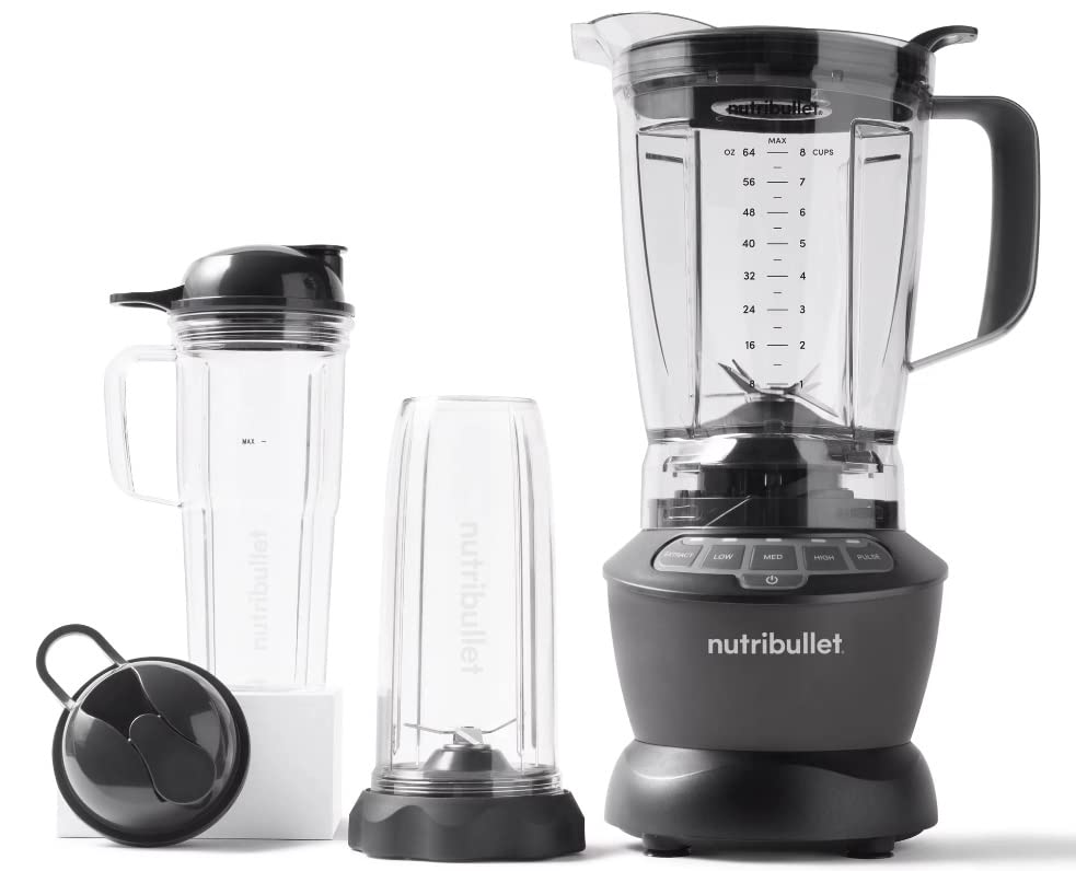 Nutribullet RNBF50500 1200W High-Speed Blender Combo - Certified Refurbished - Perfect for Smoothies, Protein Shakes & Meal Prep