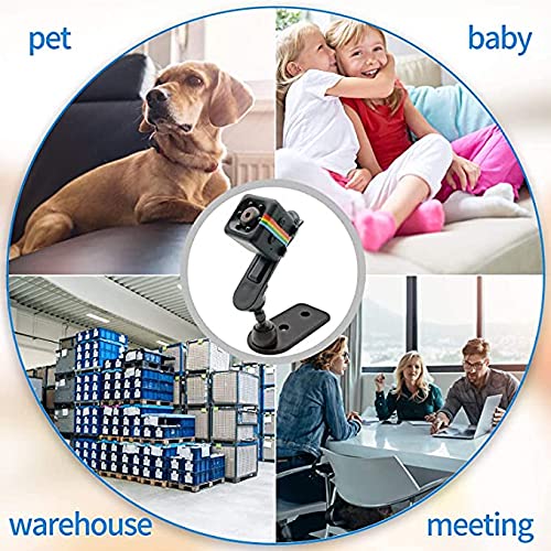 SQ11 HD Mini Camera - 720P/1080P Nanny Cam, Baby Monitor, Dashboard Cam with Night Vision & Infrared | No WiFi Needed | Perfect for Home Security, Baby Monitoring, Car Recording & Outdoor Activities