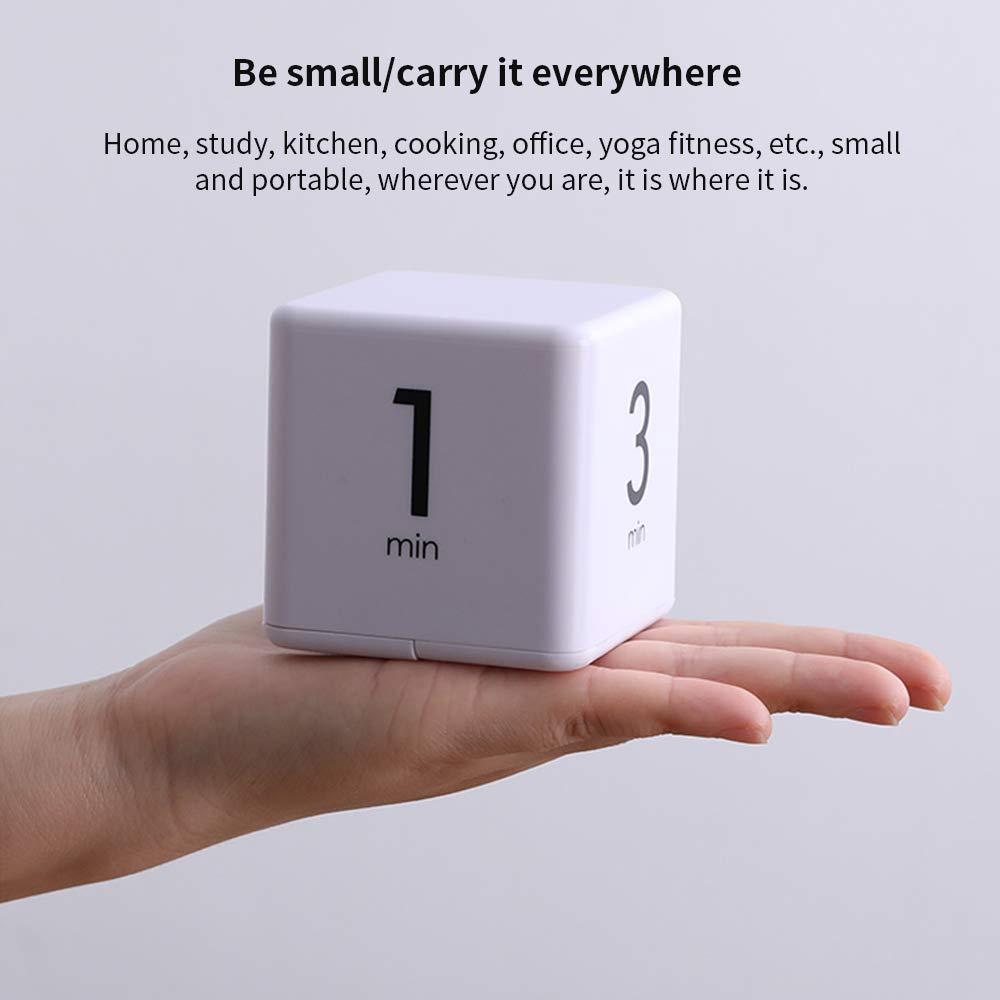 Moontie Miracle TimeCube Timer - 1, 3, 5 & 10 Minute Visual Countdown Clock for Productivity & Time Management | Perfect for Kitchen, Classroom, Office & ADHD Focus