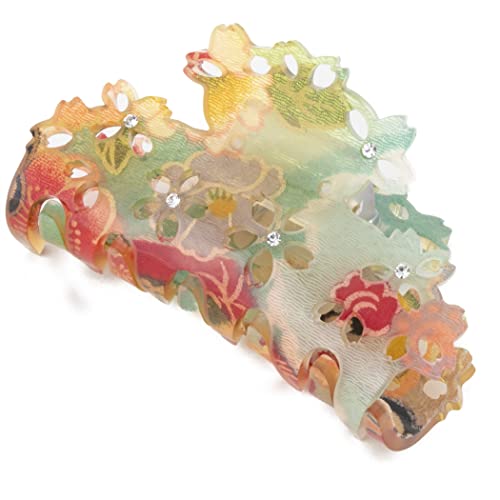 Vance Clip SAKURA Hair Claw Clips for Women & Girls - Banana Hair Clips for Thick Hair, Hair Accessories for Ponytails & Updos (Small Size, Blue) - Perfect for Work, School, Parties & Everyday Styling