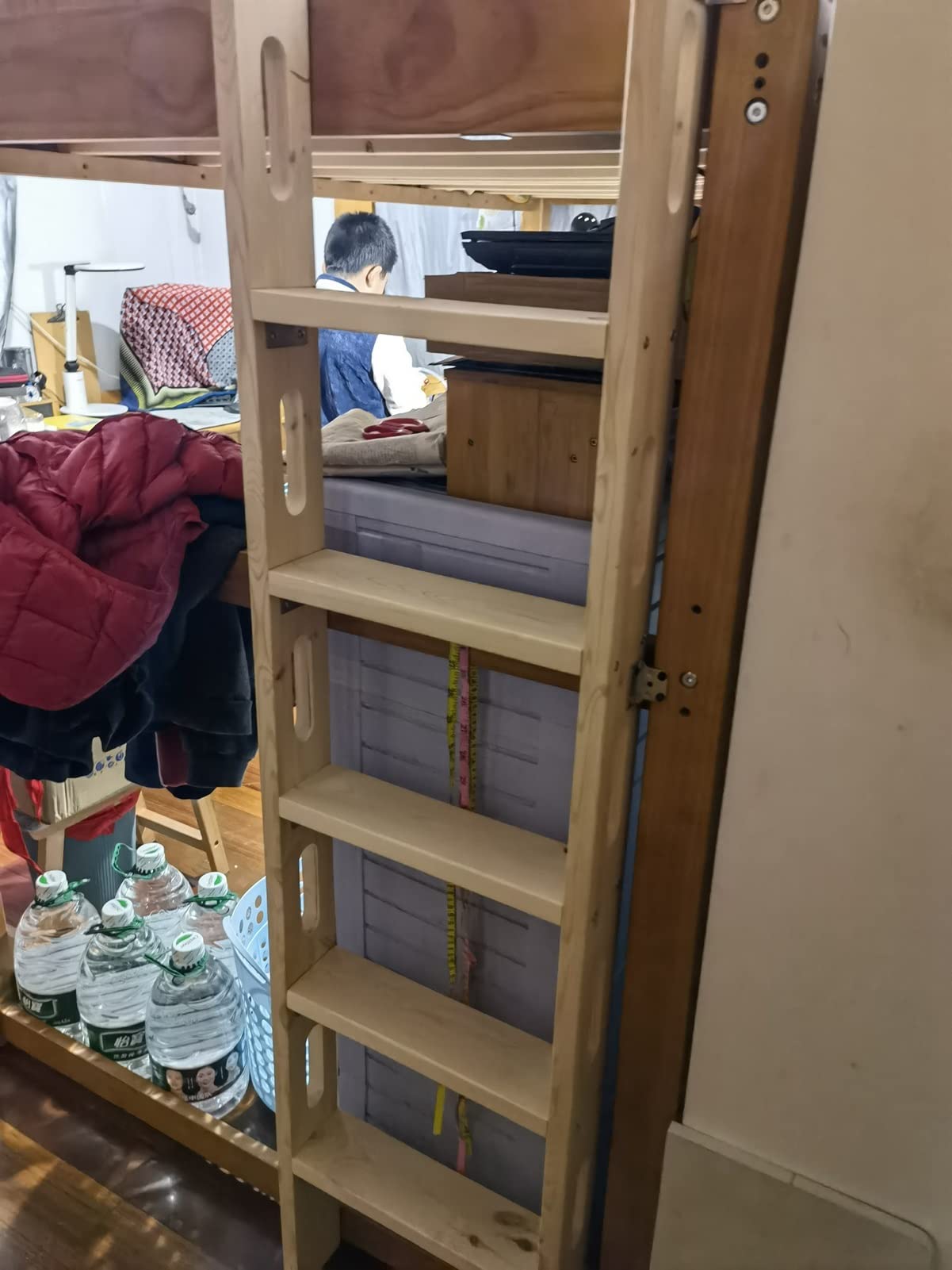 Universal Wooden Bunk Bed Ladder for RV, Motorhome, Loft & Dorm - 29.5