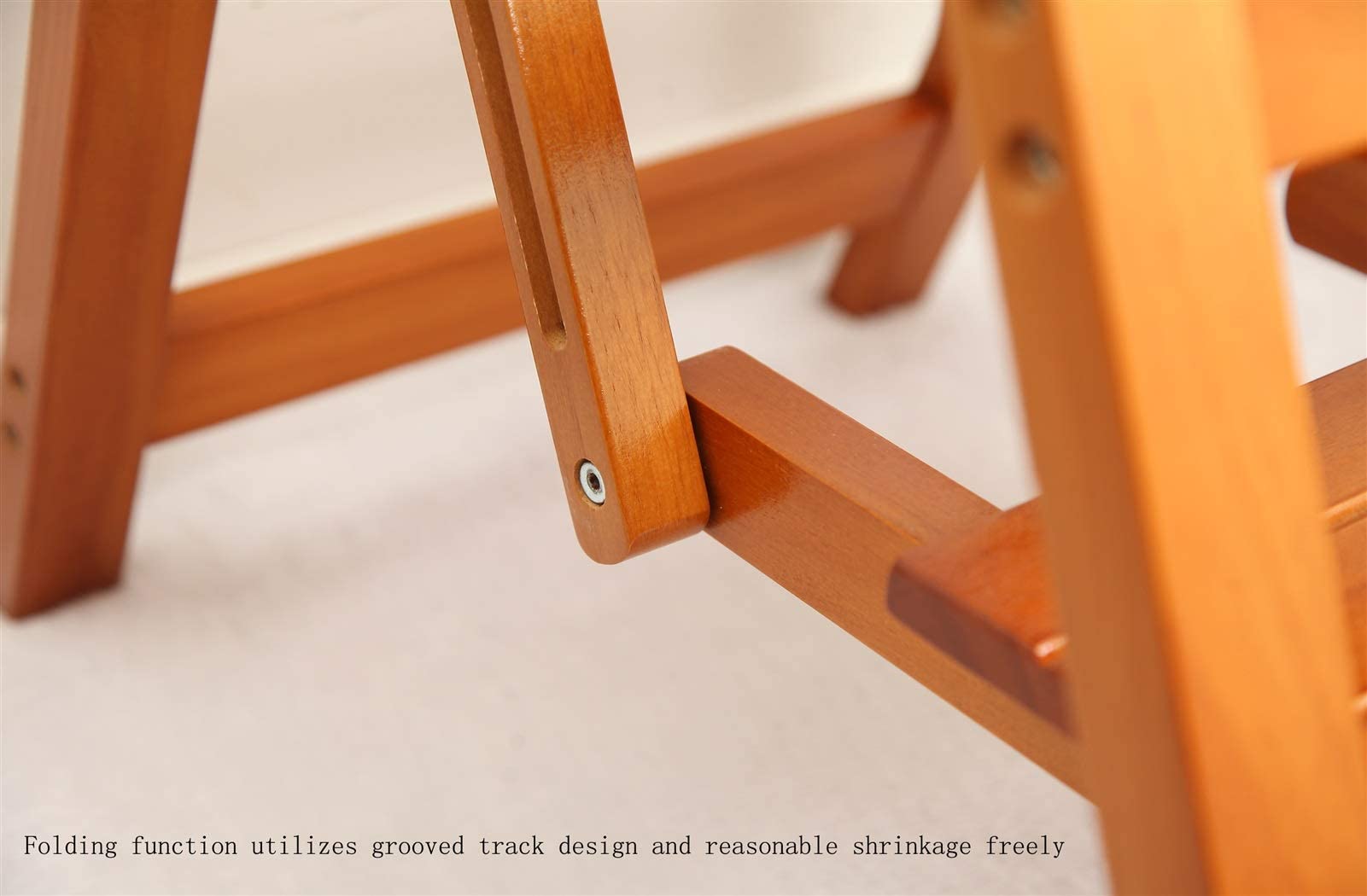 XHALERY 3-Step Folding Wooden Ladder Stool for Kitchen, Office & Home - Portable Multifunctional Step Stool with Non-Slip Cover - Perfect for Reaching High Shelves, Changing Light Bulbs & Home Organization