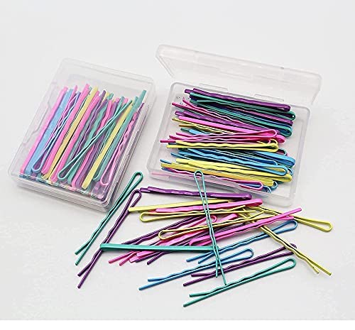 Shidara Bobby Hair Clips - Non-Slip Metal Hair Pins for Women & Girls | 50-Piece Multi-Color Set with Storage Box | Perfect for School, Work, Parties & Everyday Hairstyling