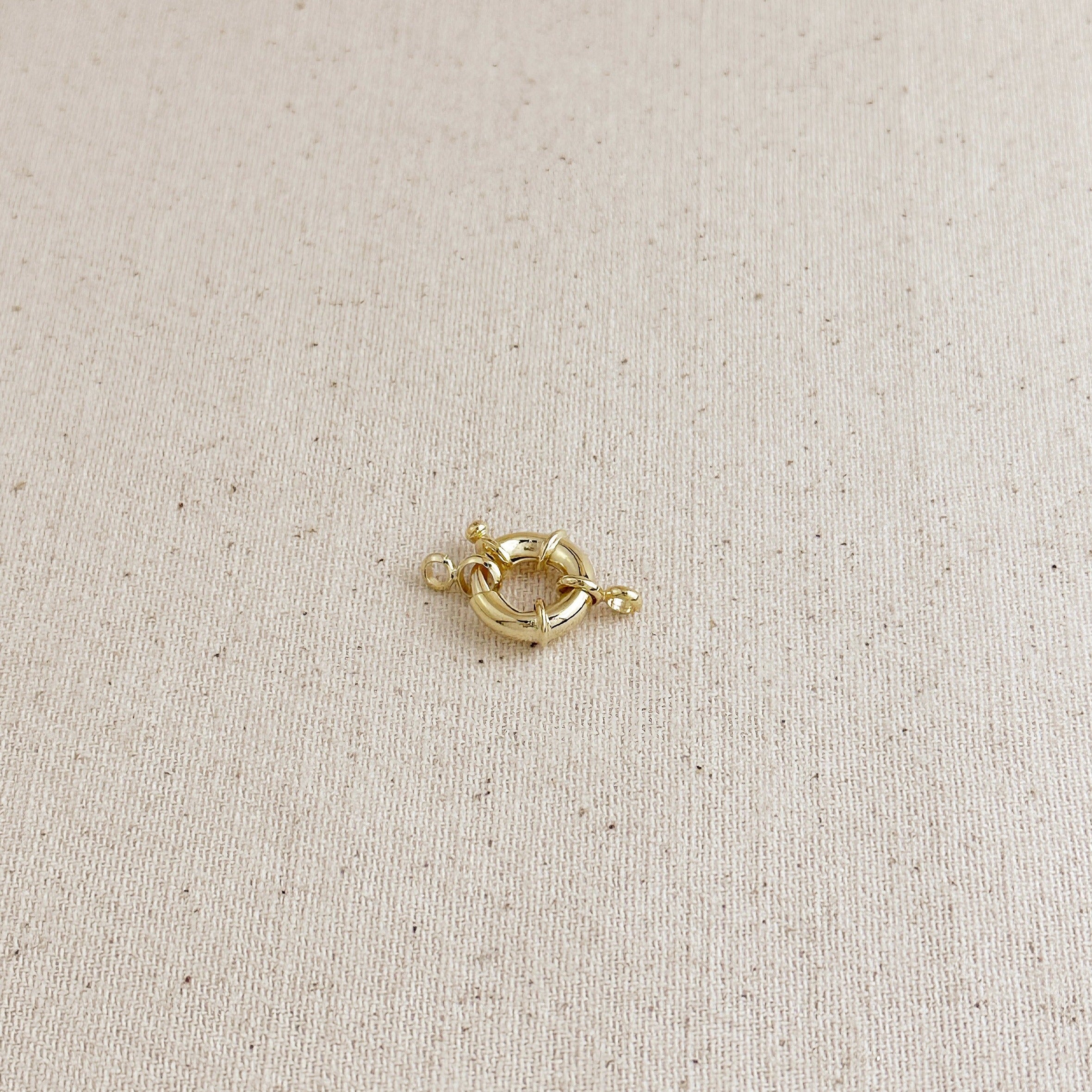 18k Gold Filled 13mm Spring Ring Clasp - Jewelry Making Supplies for Necklaces, Bracelets & DIY Craft Projects