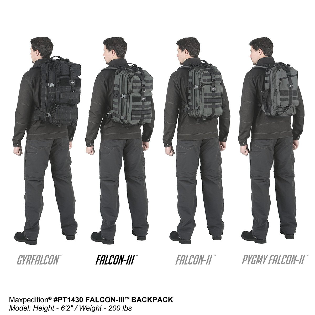 Falcon III 35L Tactical Backpack - Durable Military Rucksack for Hiking, Camping & Travel - Waterproof & Lightweight Daypack for Outdoor Adventures