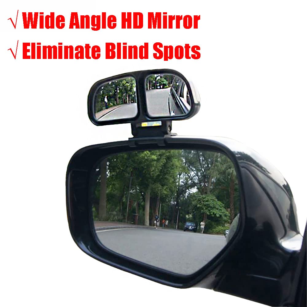 Universal Car Blind Spot Mirror - Wide Angle Adjustable HD Rearview Mirror for Safer Driving (Left/Right) | Perfect for Highway Merging & Parking Assistance