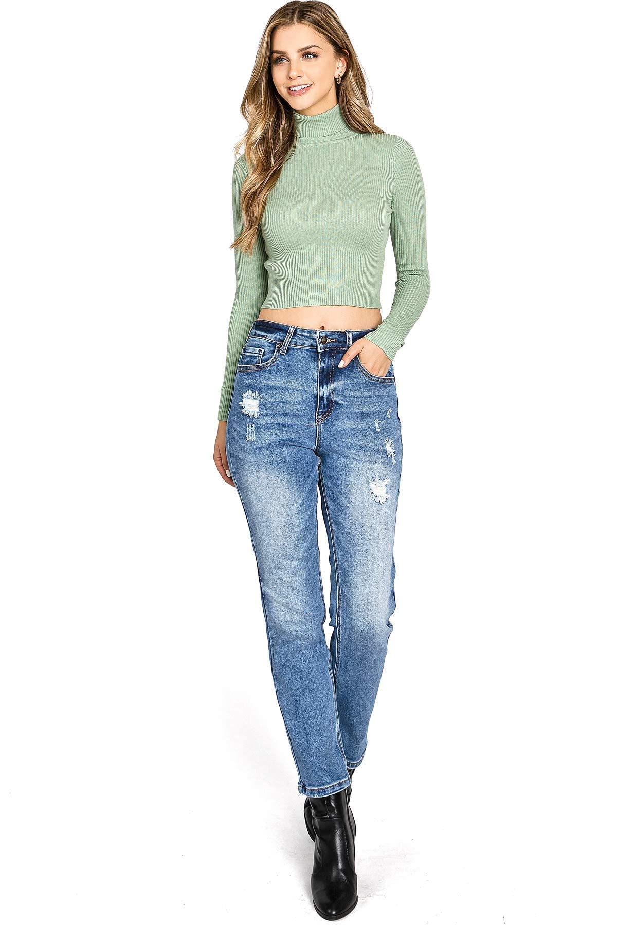 Women's High Rise Straight Leg Wax Jeans - Stretch Denim Pants for Juniors | Perfect for Casual Wear, Office Outfits & Everyday Fashion