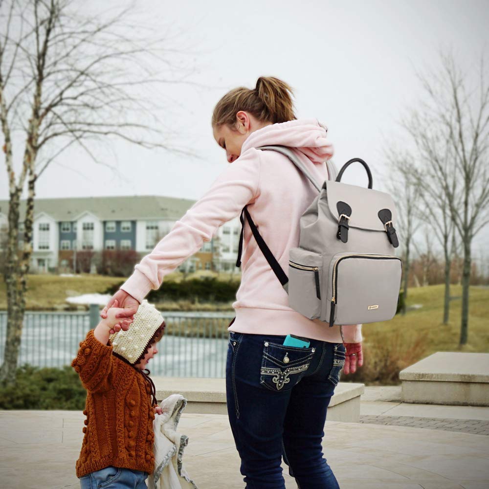 Vogshow Waterproof Diaper Bag Backpack - Large Multi-Functional Travel Baby Changing Bag for Moms, Dads & Caregivers - Perfect for Daycare, Hospital Visits & Family Outings