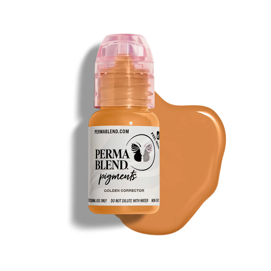 Golden Corrector Permablend - Long-Lasting Liquid Concealer for Dark Circles & Blemishes - Perfect for Everyday Makeup & Professional Use