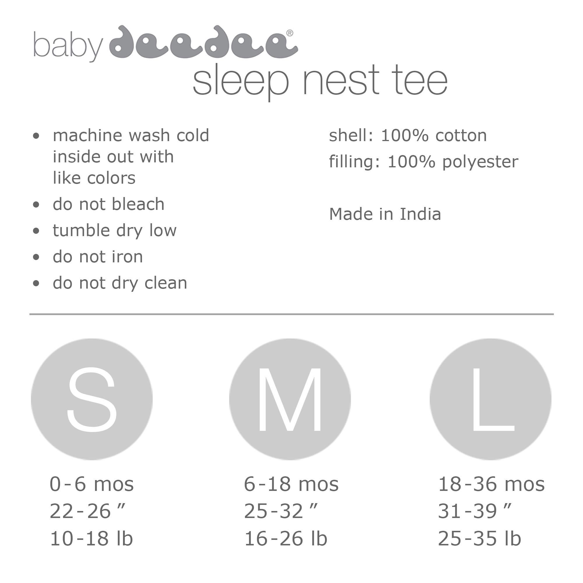 Baby DeeDee Sleep Nest Baby Sleeping Bag - Playful Whales Design, Large Size (18-36 Months) | Soft & Safe Infant Wearable Blanket for Nursery, Daycare & Travel