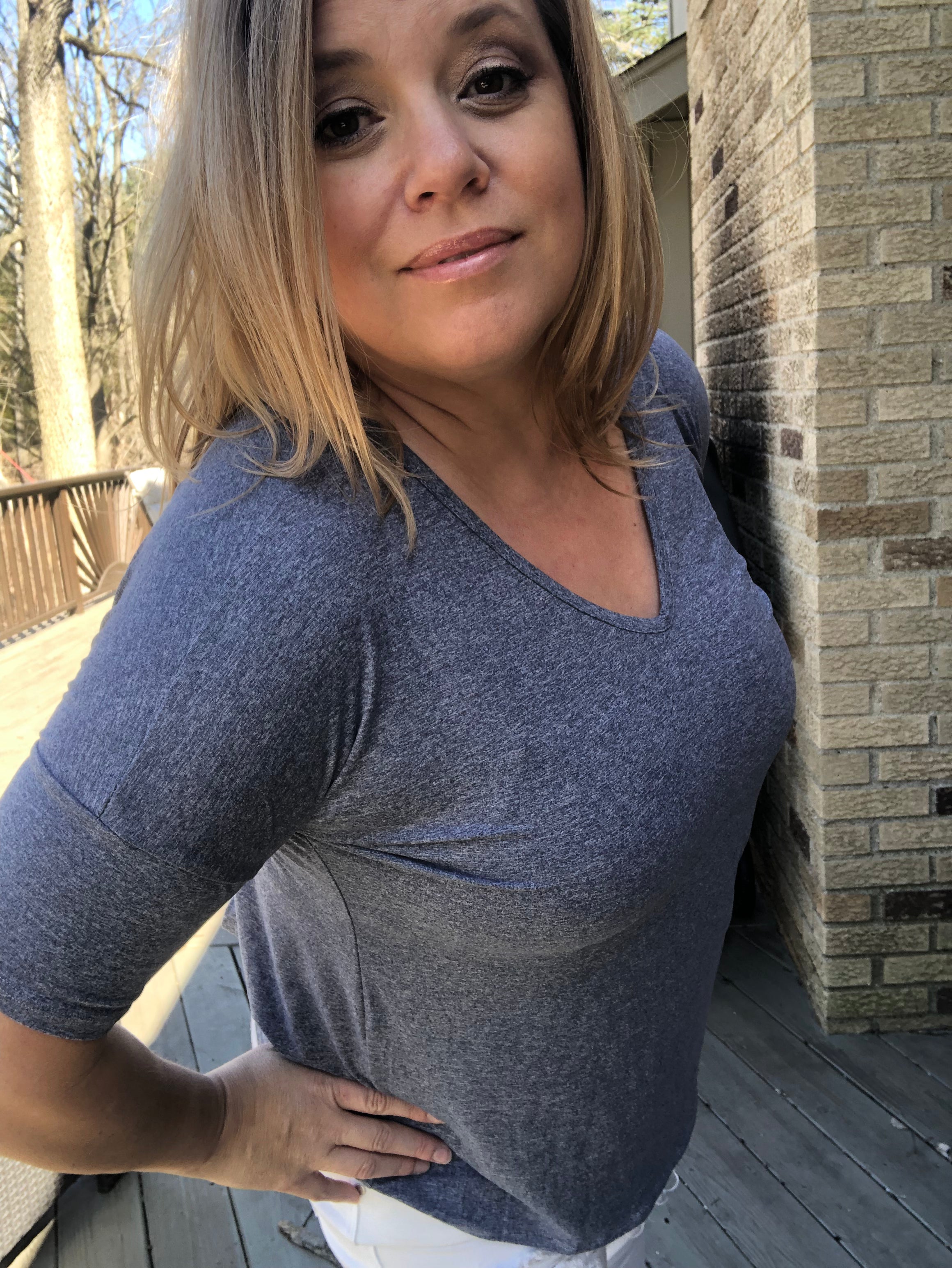 Kimberly Sports Tee - Open Back Workout Top - Made in USA - Perfect for Yoga, Gym & Running