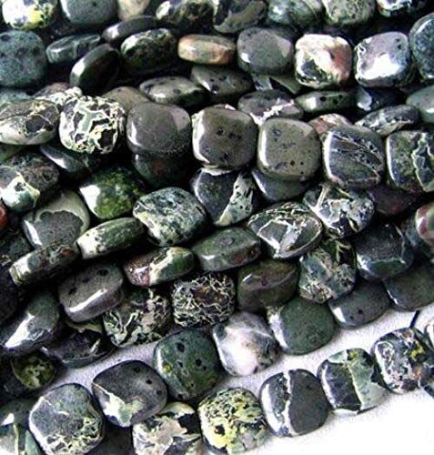 Exotic Forest Sediment Stone Bead Strand - 15 Inch Natural Stone Beads for DIY Jewelry Making, Necklace, Bracelet Crafting - Perfect for Boho, Hippie Style Accessories and Gift Giving