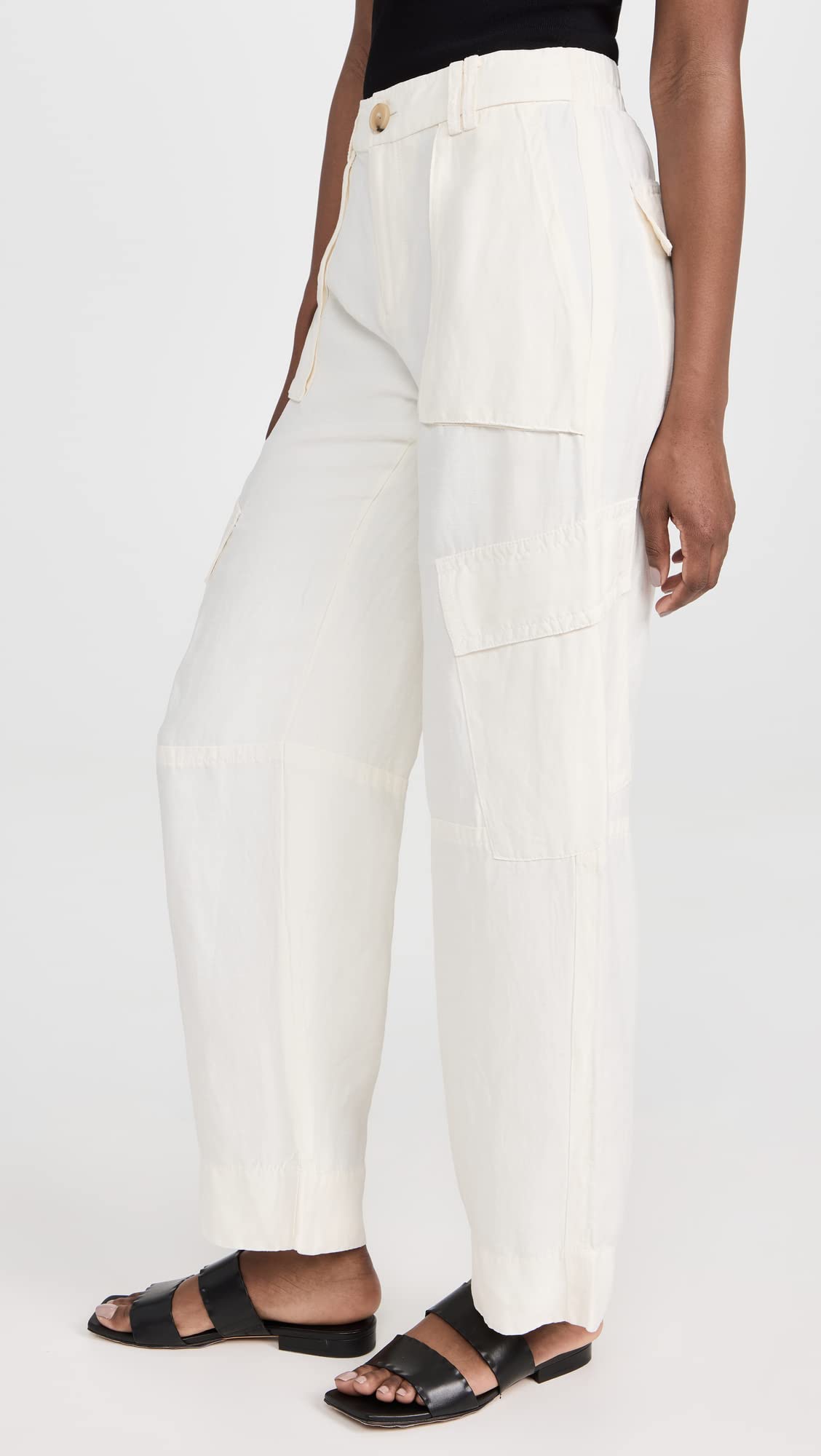 Vince Women's Wide Leg Cargo Pants - Stylish Casual & Work Pants for Everyday Wear, Travel & Outdoor Activities