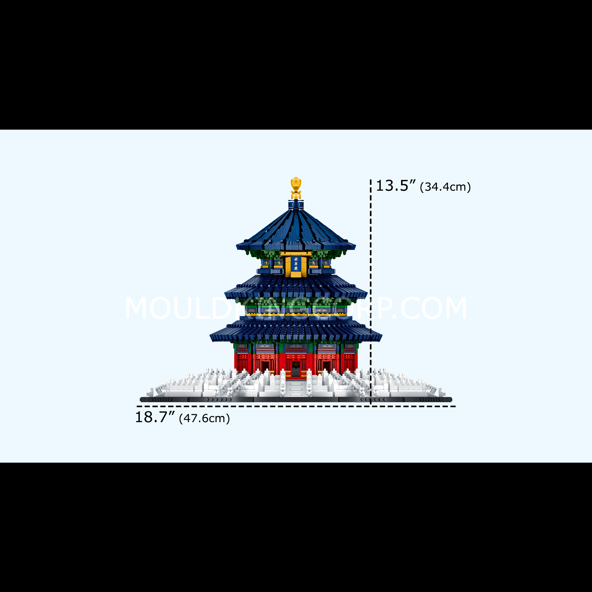 Mould King 22009 The Temple of Heaven Building Set - 5,532 Piece Model Kit for Adults | DIY Architecture Toy for Collectors & Hobbyists | Perfect for Home Decoration, Gift Giving & Stress Relief