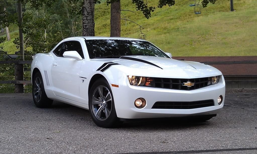 2010-2013 Chevy Camaro LS LT Complete Clear Fog Light Kit with Bezel Cover & Wiring Harness - Upgrade Headlights for Night Driving & Foggy Conditions