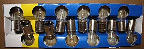 GE Indicator Lamps 12-Pack - 120V 6S6DC Industrial Signal Lights (PC:11592) for Control Panels, Machinery & Automation Systems - Durable Warning Lights for Factory Equipment, Electrical Indicators & Industrial Safety Applications