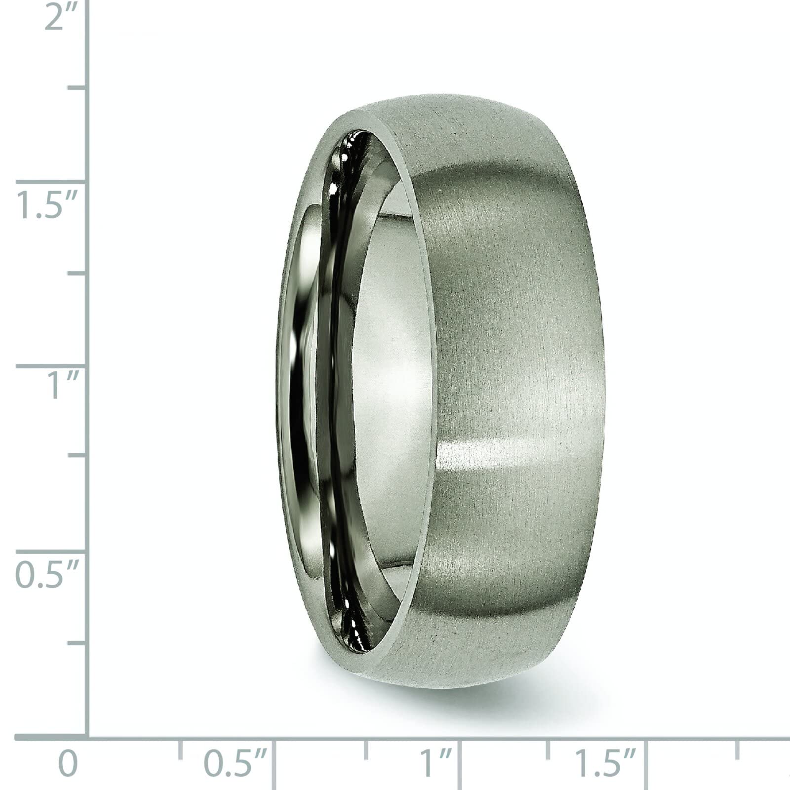 Titanium 7mm Brushed Men's Wedding Ring Band - Size 12 - Durable & Comfortable Wedding Band for Men - Perfect for Engagement, Wedding Ceremony & Anniversary Gifts