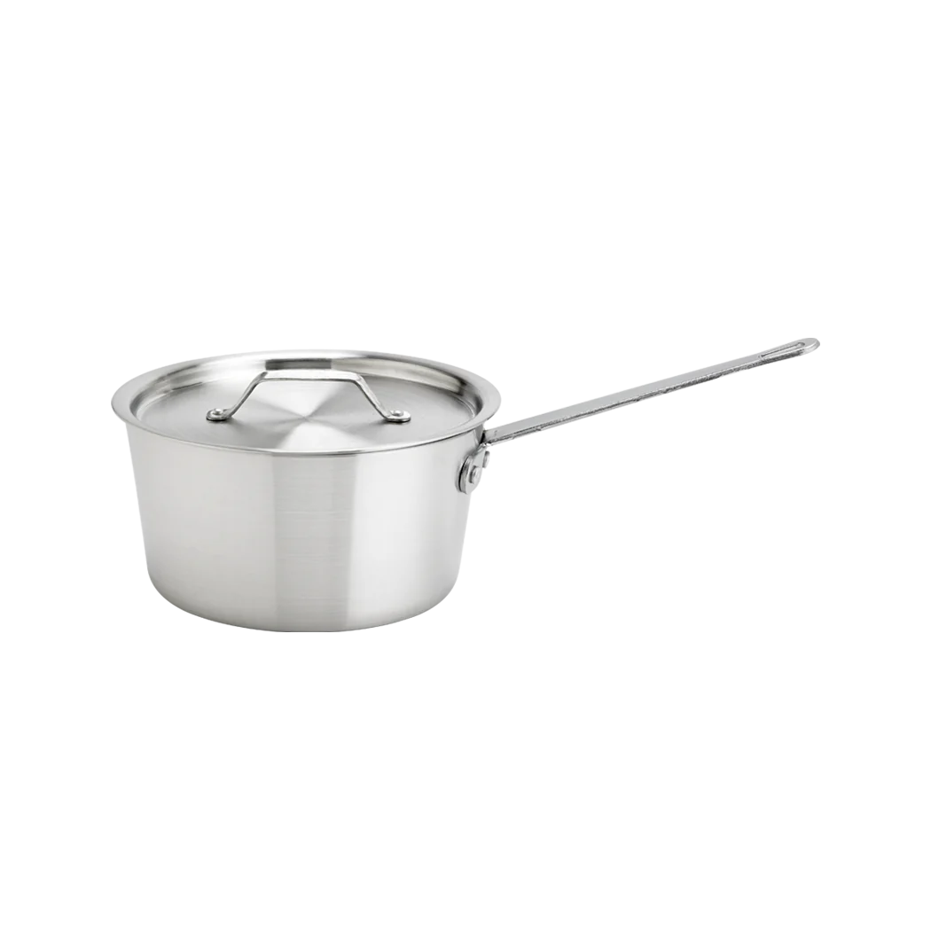 Thermalloy 3.75-Quart Aluminum Sauce Pan with Lid - Nonstick Cooking Pot for Boiling, Simmering & Sauce Making - Perfect for Pasta, Soup & Stews