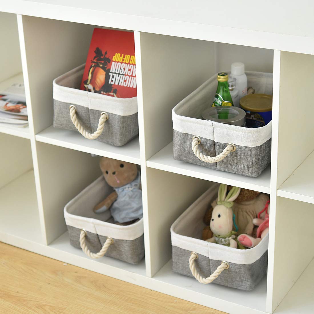 INough Collapsible Kids Toy Storage Box with Handles - Multi-Purpose Organizer for Dog Toys, Nursery Room & Playroom | Durable Toy Bin for Easy Organization in Kids' Bedroom, Living Room & Daycare
