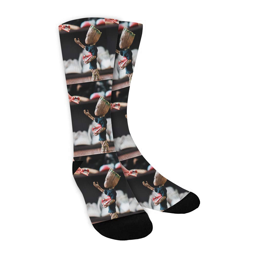 Custom Face Socks with Personalized Text - Funny Photo Printed Socks for Men & Women | Unique Gift for Birthdays, Christmas & Couples Matching