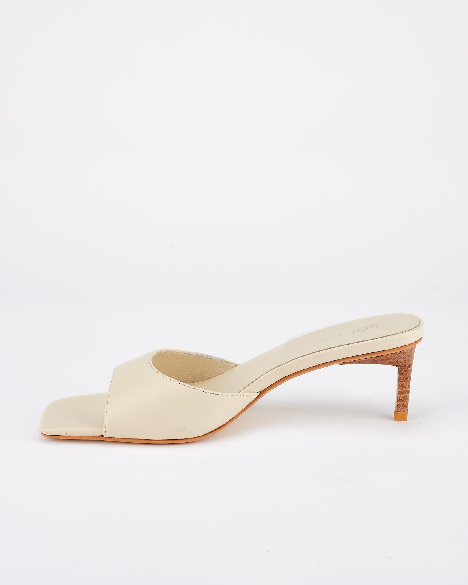 Ginny Mule Shoes in Off White - Comfortable Women's Slip-On Loafers for Casual Wear, Office & Everyday Outfits