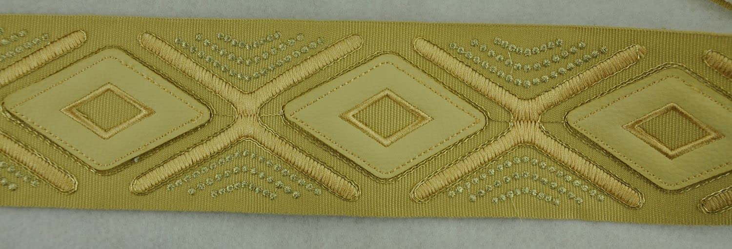 Belagio Enterprises Decorative Beaded Tape - Gold Beaded Trim for DIY Crafts, Home Decor, and Clothing Embellishment (25-Piece Set) - Perfect for Wedding Decor, Scrapbooking & Costume Design