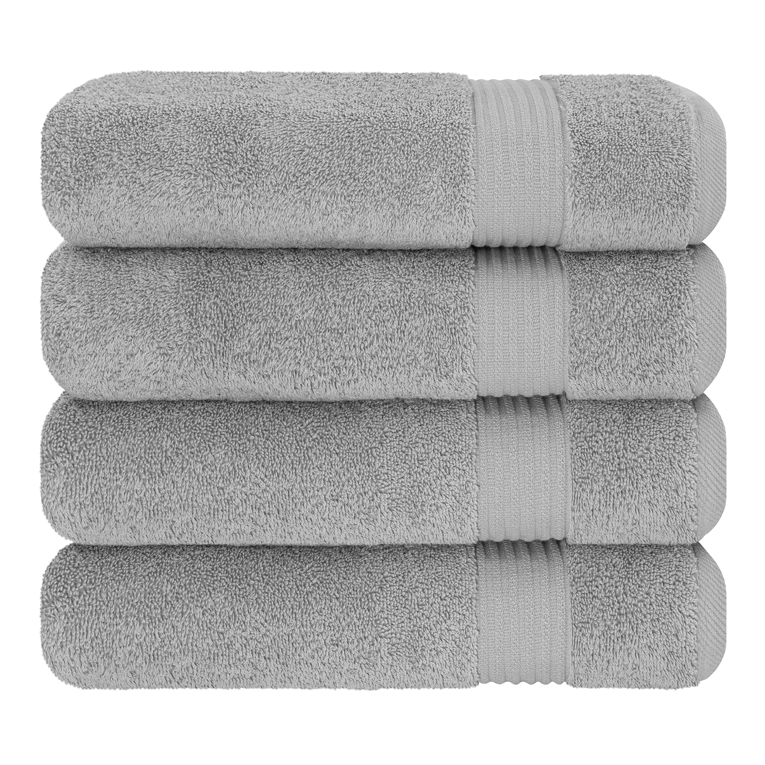 Premium 6-Piece Cotton Towel Set & 4-Piece Bath Towel Bundle - Ultra Soft, Absorbent Bath & Hand Towels for Spa, Gym, Beach & Home Use