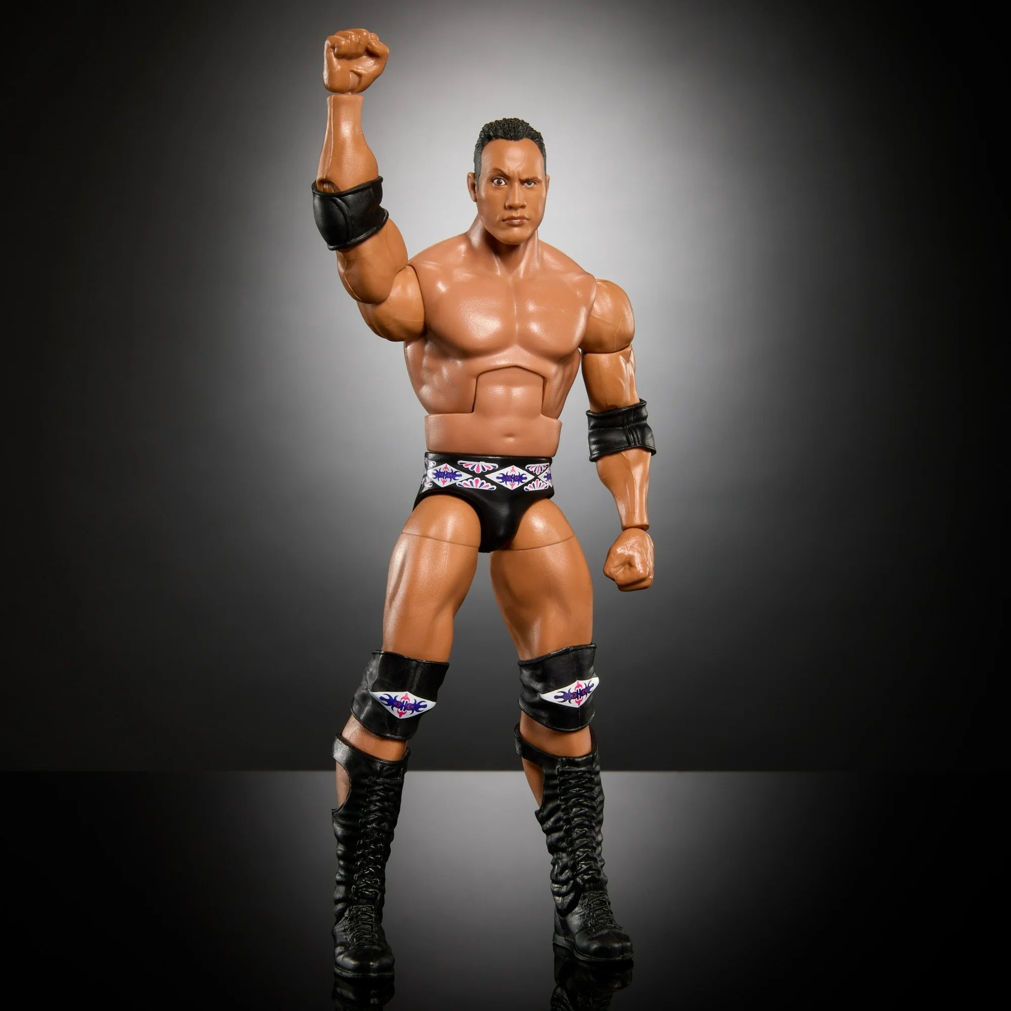 WWE Monday Night War Elite Collection The Rock Action Figure - Authentic Collectible for WWE Fans & Wrestling Enthusiasts | Perfect for Display, Gifts, and Memorabilia