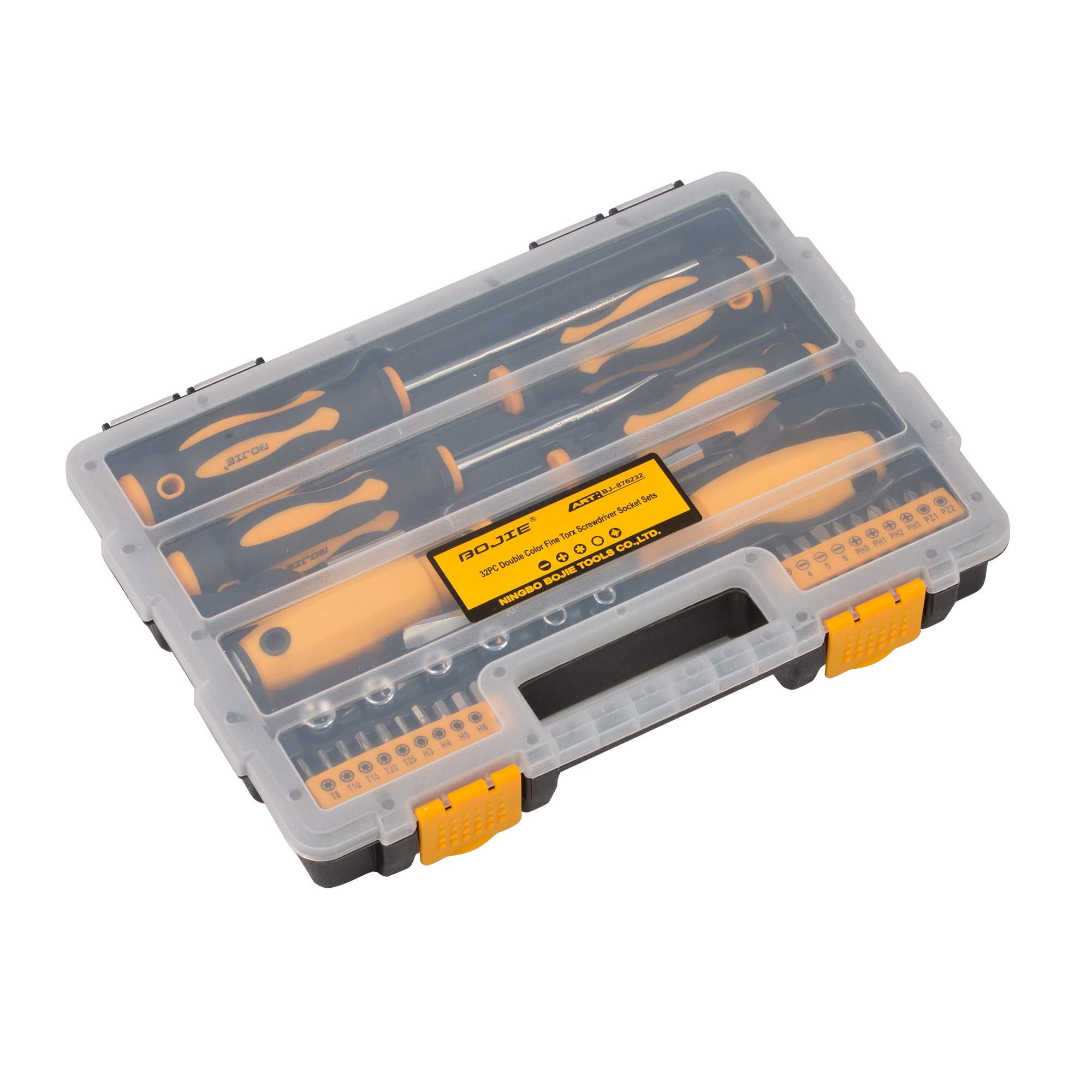 Dporticus 36PCS Home Repair Tool Kit - General Household Hand Tool Set with Plastic Storage Case | Perfect for Kitchen, Bathroom & DIY Projects