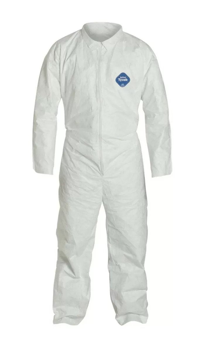 DuPont™ Tyvek® Disposable Coveralls - 25 Pack | Protective Work Suits for Construction, Painting & Hazardous Environments | OSHA Compliant Safety Gear for Industrial Use