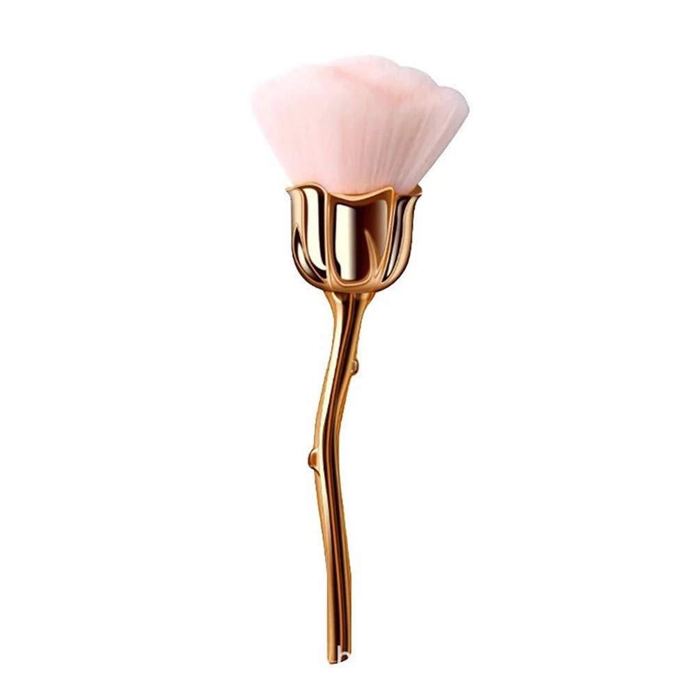 Premium Rose Shaped Makeup Brush Set - 10pcs Professional Foundation, Powder, Blush & Contour Brushes for Flawless Makeup Application | Perfect for Daily Use, Bridal Makeup & Professional Salon
