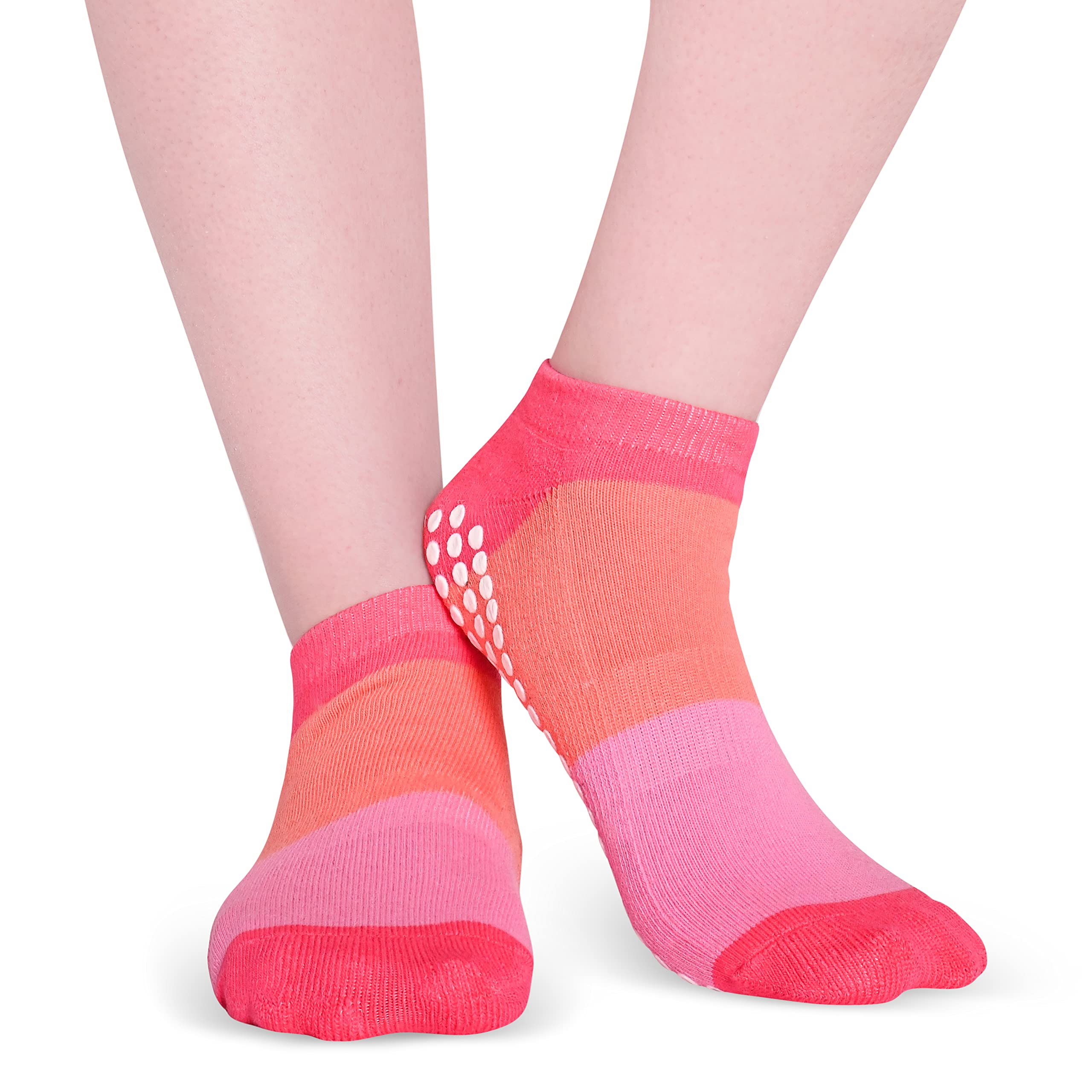 Non-Slip Grip Socks for Women - Perfect for Barre, Pilates, Lagree, Yoga & Dance - Anti-Slip Workout Socks for Studio Fitness and Home Exercise