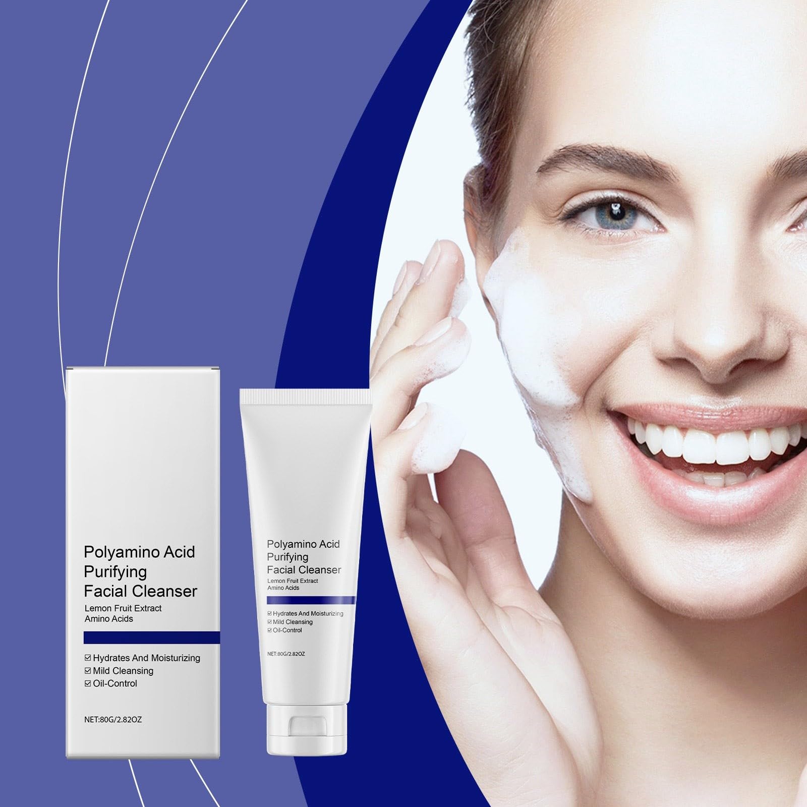 Best Exfoliating Face Wash for Oily Skin - Gentle Daily Cleanser Removes Dirt & Oil Without Over-Drying | Perfect for Morning & Night Skincare Routine