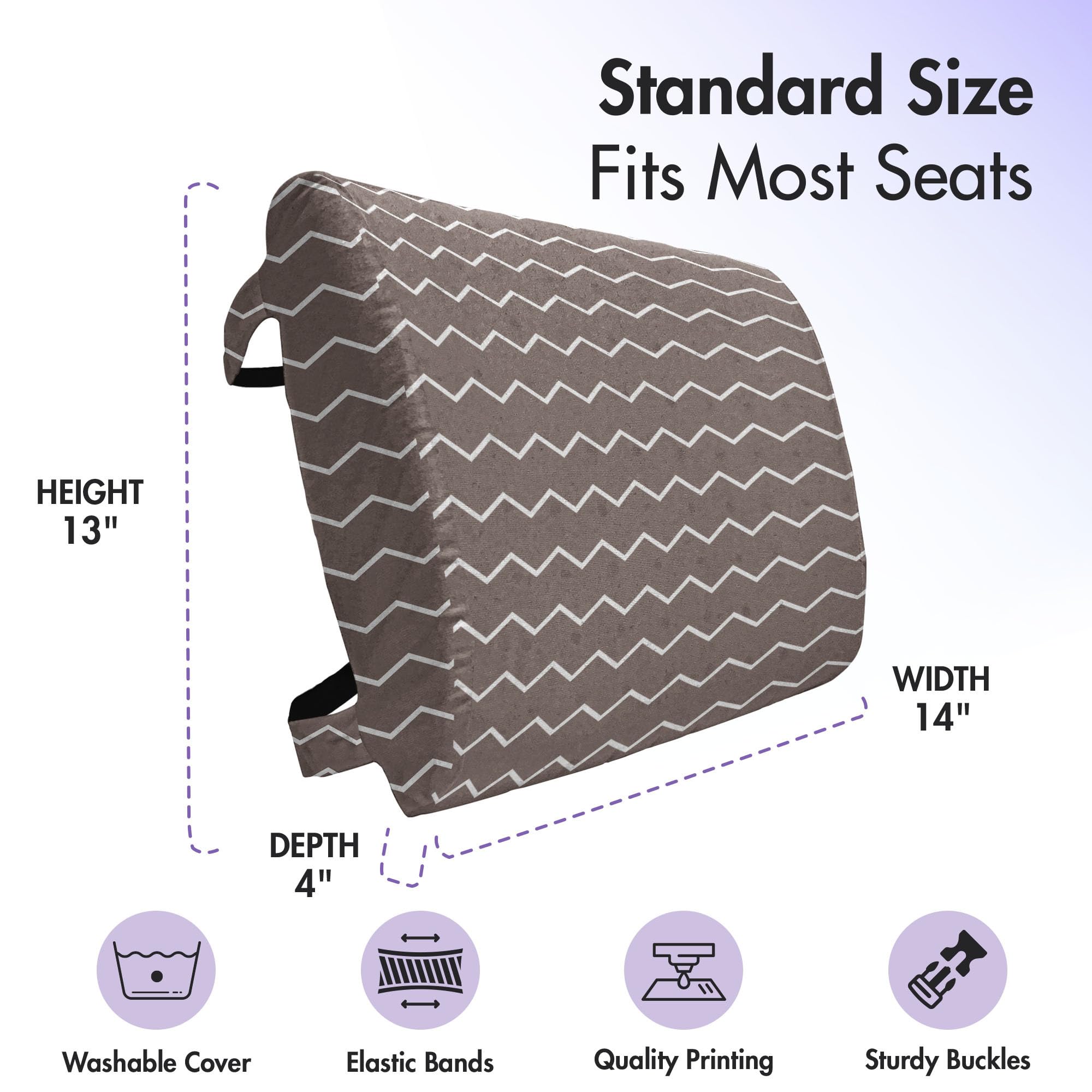 Ambesonne Lumbar Support Pillow for Office Chair & Car Seat - 14